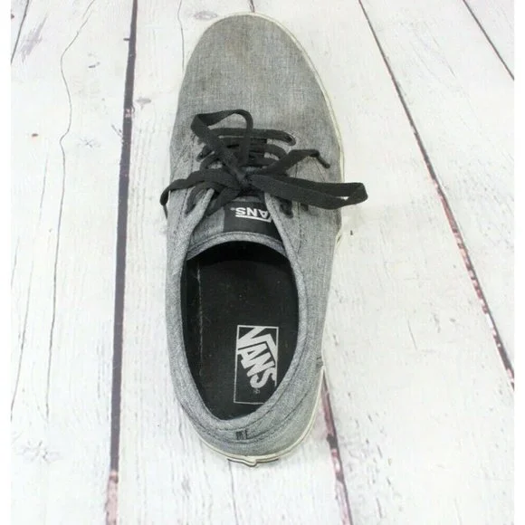 Vans Classics Gray Heather Canvas Laces Old Skool Gummy Sneakers Size US 11 - Picture 6 of 9